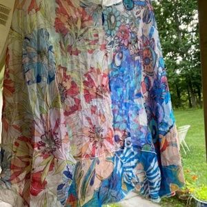 Funsport NWT Boho floral loose fit top (retails $88). Beautiful and fun!